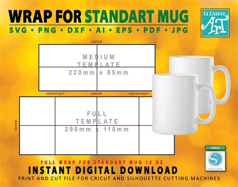 Create Your Own Masterpiece: 15 Oz Mug Template Designs