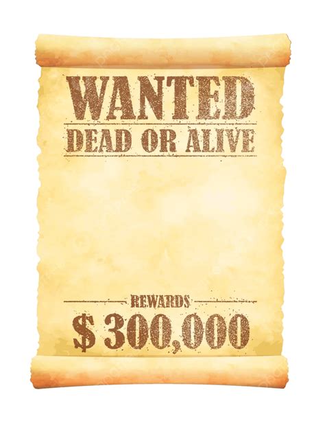 Create Your Own Vintage Wanted Poster Template