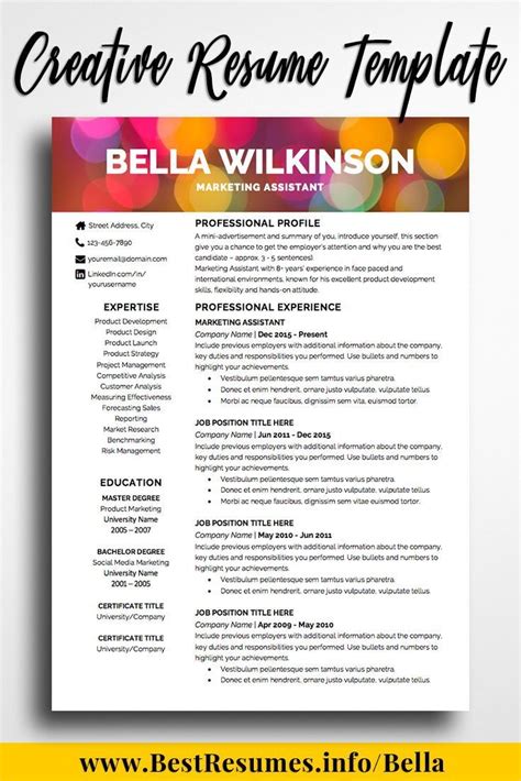 Creative Marketing Resume Templates That Stand Out