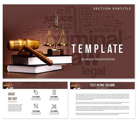 Criminal Justice Powerpoint Templates For Professionals