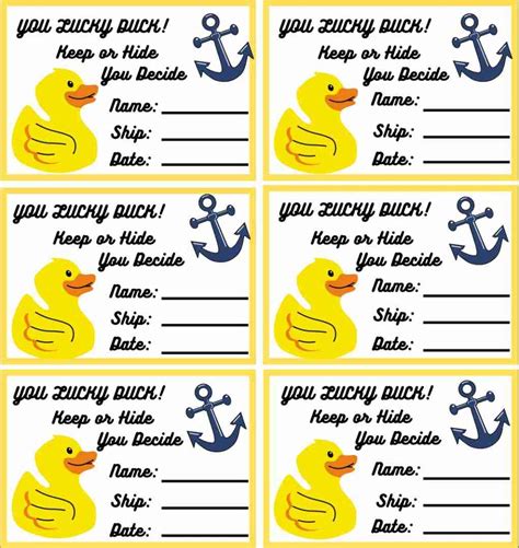 Cruise Duck Tag Template Tutorial