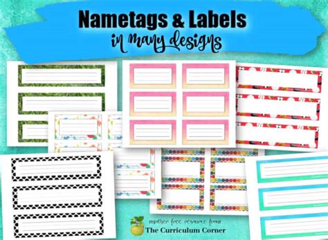 Customizable Name Tag For Desk Template Designs