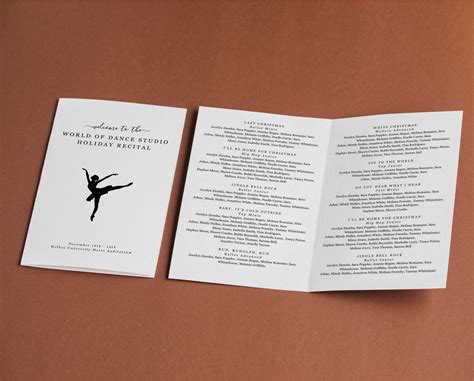 Dance Recital Program Template Made Easy