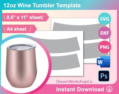 Design A 12 Oz Sublimation Tumbler Template In 5 Easy Steps