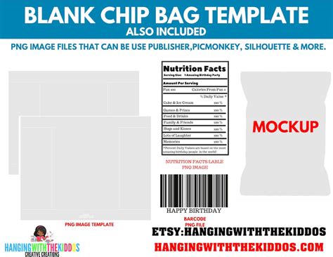 Design A Chip Bag In Minutes With Canva Template