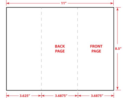 Design Your Brochure With 8.5 X 11 Trifold Template Indesign