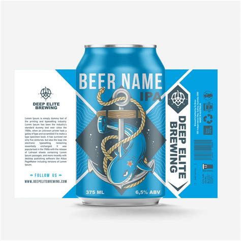 Design Your Own Beer Can Wrap Template Easily