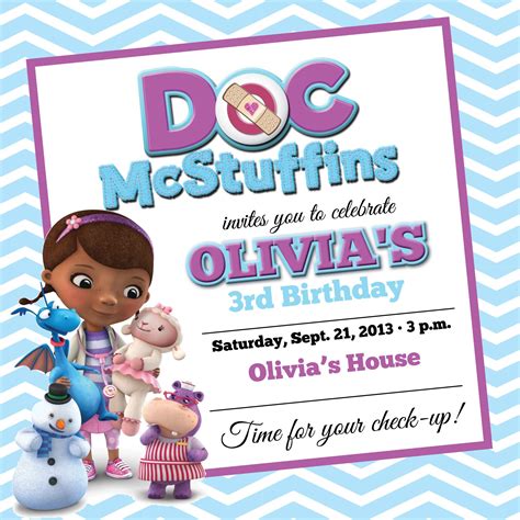 Doc Mcstuffins Invitation Templates Free Download