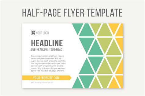 Downloadable Half Page Flyer Template In Word