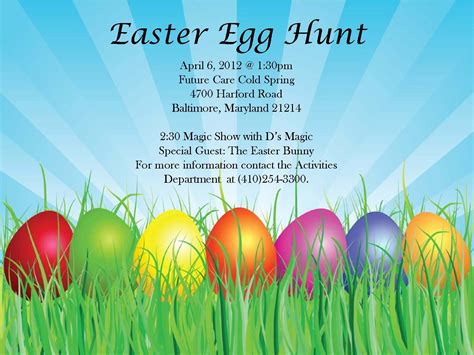 Easter Egg Hunt Flyer Template Free Download