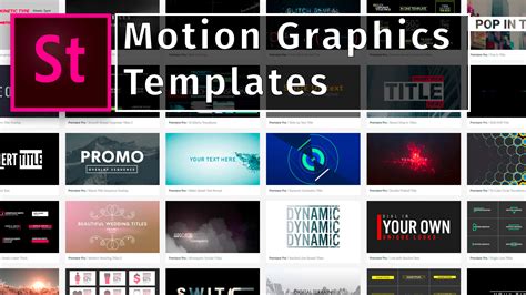 Editable Motion Graphics Templates For Easy Customization