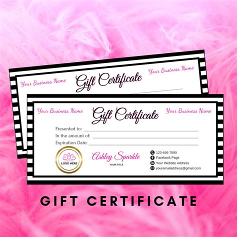 Etsy Gift Certificate Template Design Made Easy