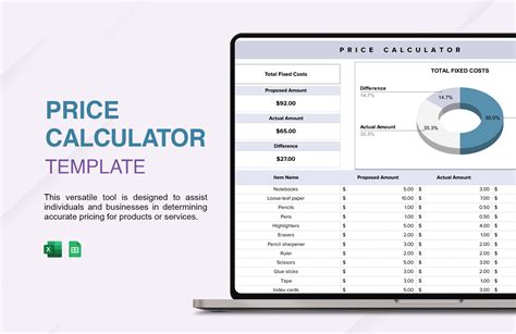 Excel Price Calculator Template For Instant Quotes