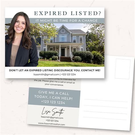 Expired Listing Postcard Template For Real Estate Agents