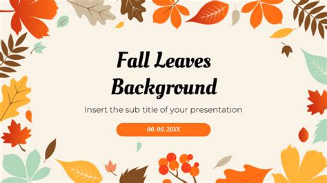 Fall Google Slides Template: Free Autumn Theme Download