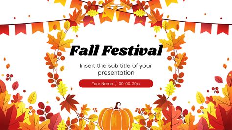 Fall Themed Google Slides Template For Seasonal Presentations