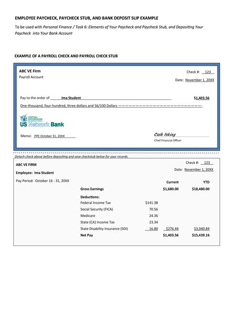 Fillable Payroll Check Template For Easy Payroll Processing