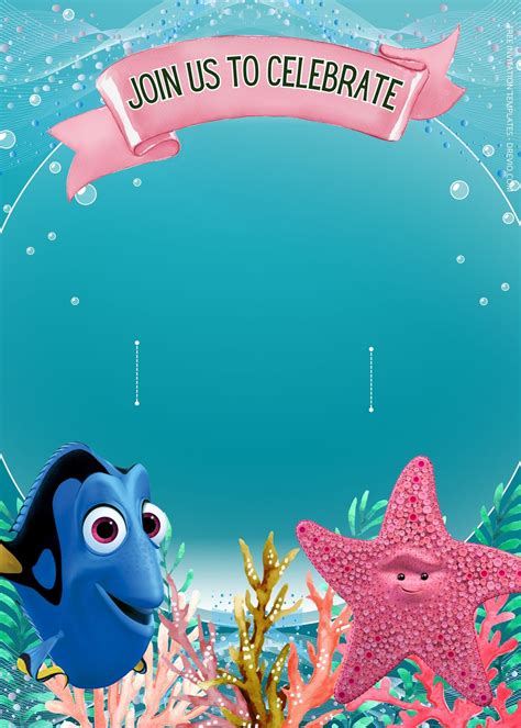 Finding Nemo Invitation Template Free Download Now