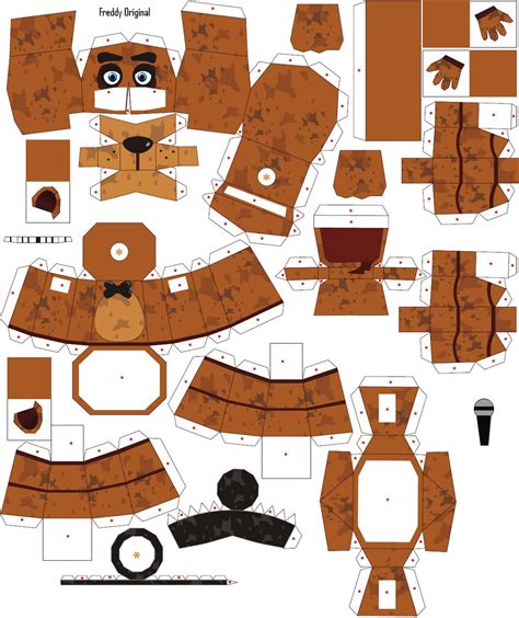 Five Nights At Freddys Papercraft Template Download