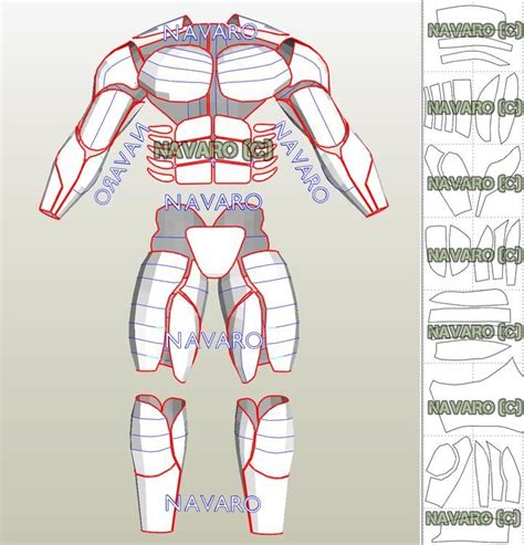 Foam Muscle Suit Template For Cosplay And Costume Design