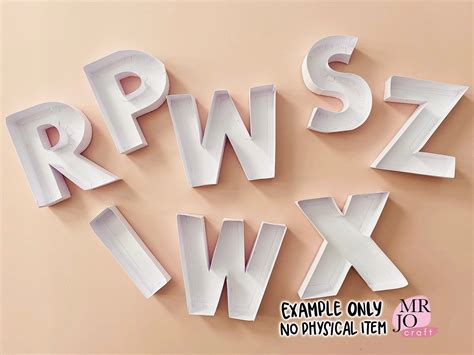 Free 3d Letter Templates For Cricut: 5 Diy Designs