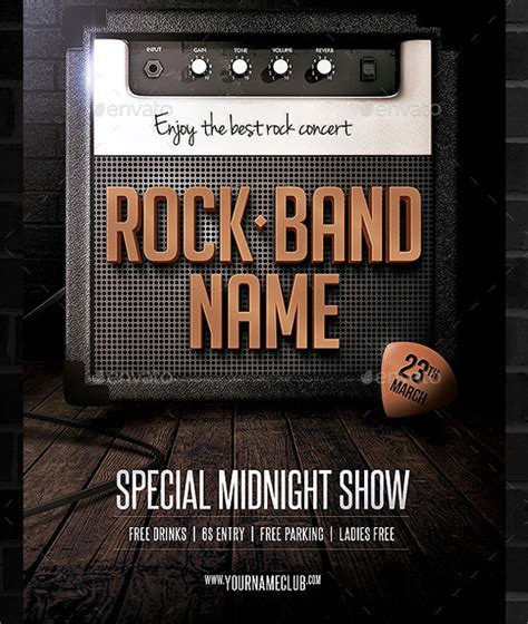 Free Band Flyer Templates To Rock Your Music