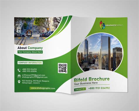 Free Bi-Fold Brochure Template For Instant Download