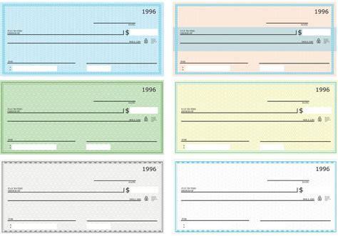 Free Blank Check Template Printable Pdf Download