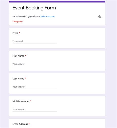 Free Booking Form Template In Microsoft Word