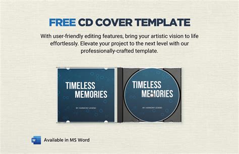 Free Cd Cover Template For Microsoft Word