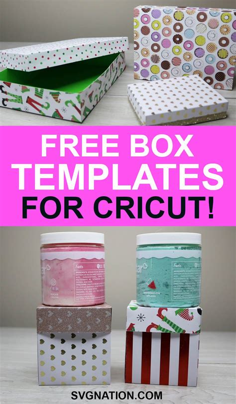 Free Cricut Gift Box Template Download And Tutorial