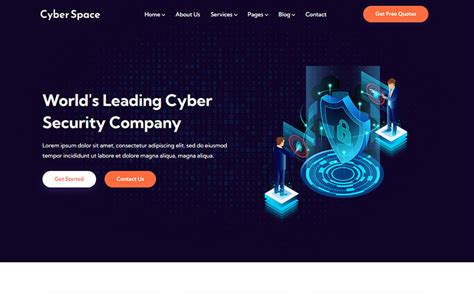 Free Cyber Security Html Templates Download