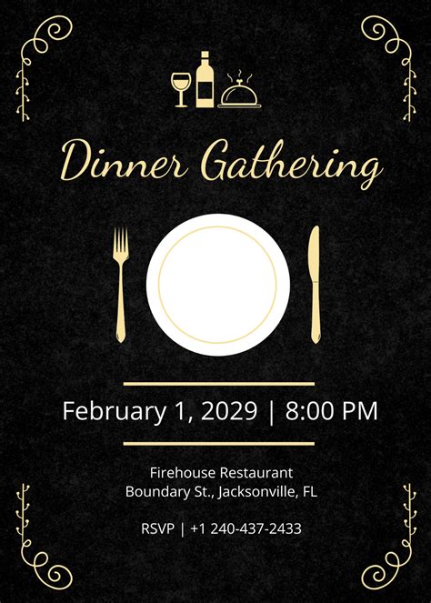 Free Dinner Invitation Templates You Can Use Tonight