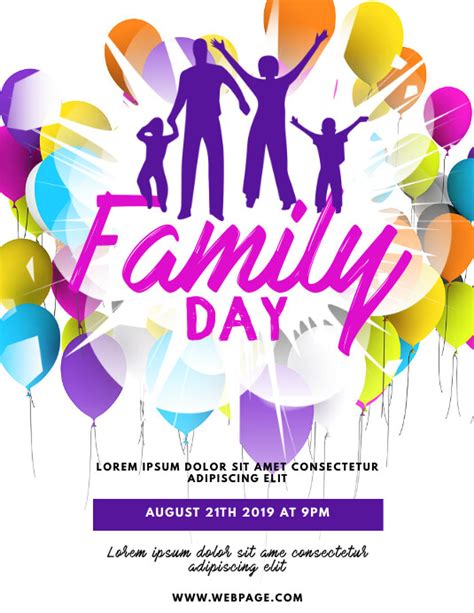 Free Family Day Flyer Templates To Download Now