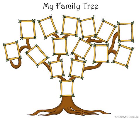 Free Family Tree Template For 15 Members