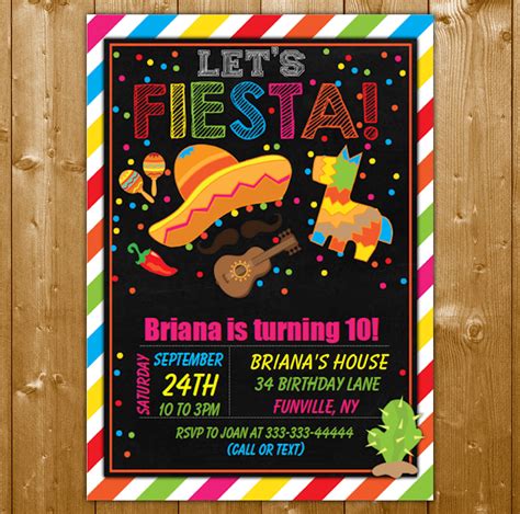 Free Fiesta Invite Templates For Unforgettable Parties