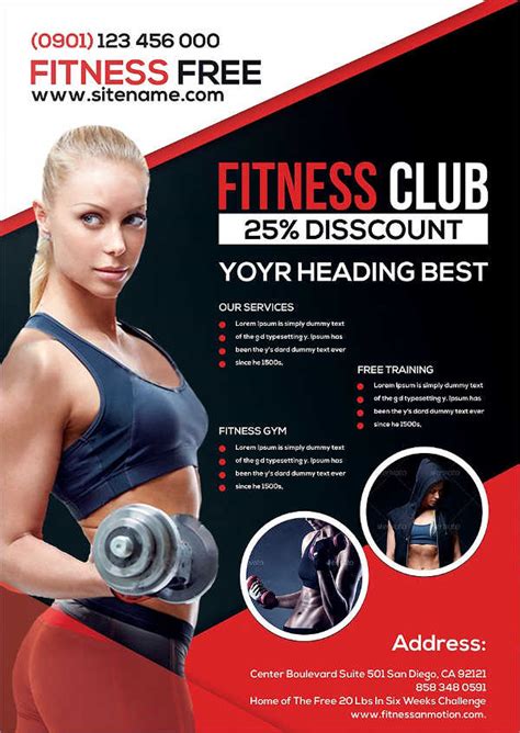 Free Fitness Flyer Templates For Your Gym Or Studio