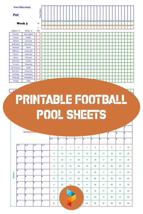 Free Football Pool Template For Easy Office Pools