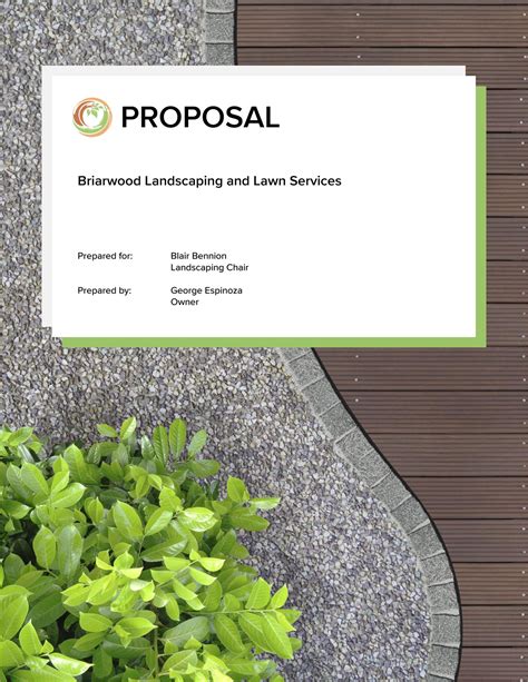 Free Landscaping Proposal Template To Win New Clients