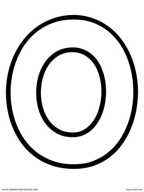 Free Letter O Template Printable For Kids And Teachers