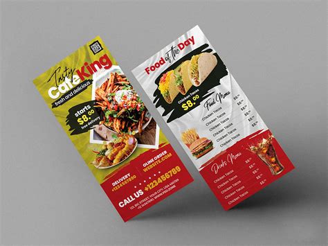 Free Menu Flyer Template Design Download