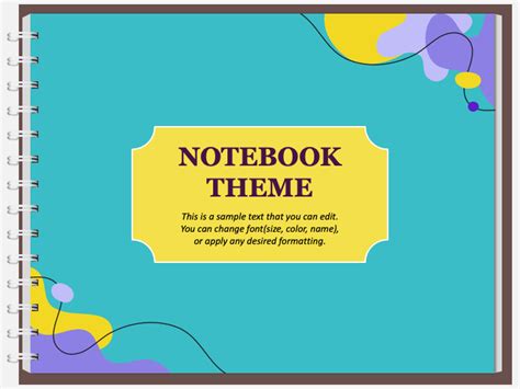 Free Notebook Template For Powerpoint Presentations Download