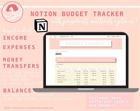 Free Notion Budget Template: 5 Aesthetic Designs