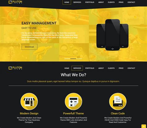 Free One Page Html Template Download