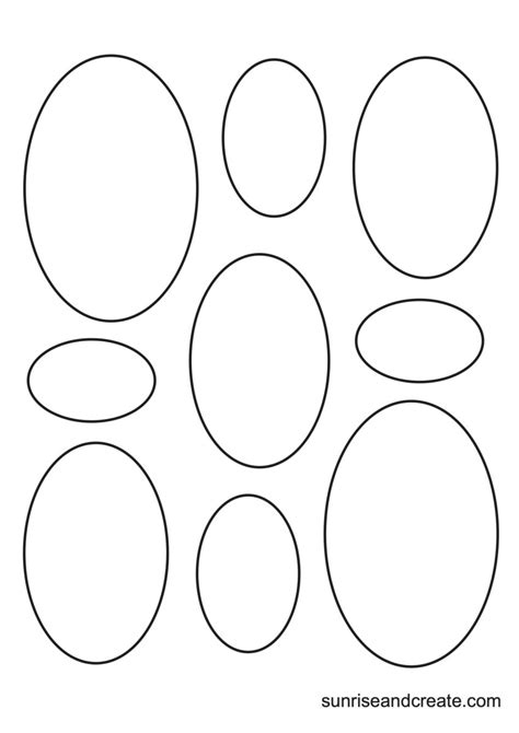 Free Oval Template Printable For Your Next Project