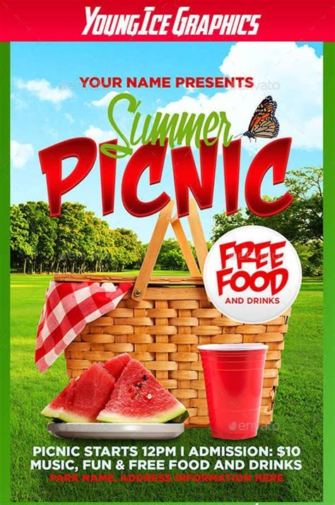 Free Picnic Flyer Templates To Download And Customize