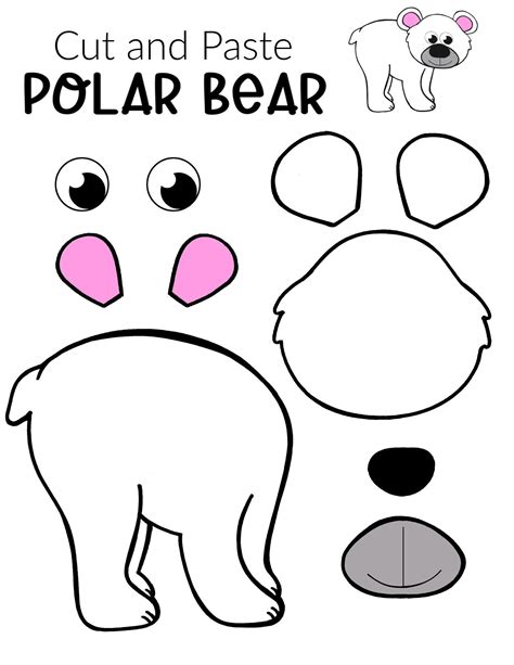 Free Polar Bear Template Printable For Kids