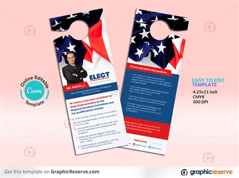 Free Political Door Hanger Templates For Campaigns