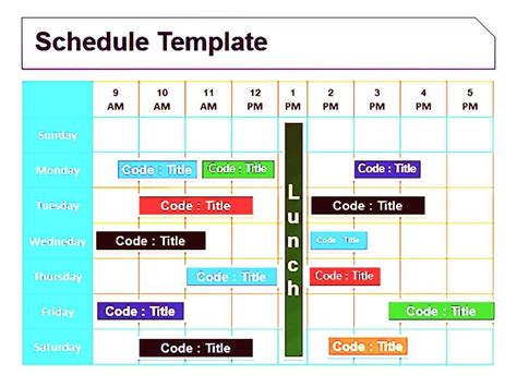 Free Powerpoint Schedule Template Download