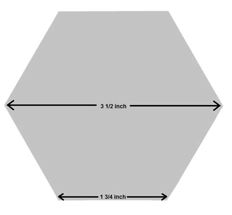 Free Printable 6 Inch Hexagon Template